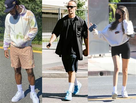 outfit mit roten nike air force|air force ones with shorts.